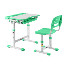 YASHI Kids Desk and Chair Set W/Green